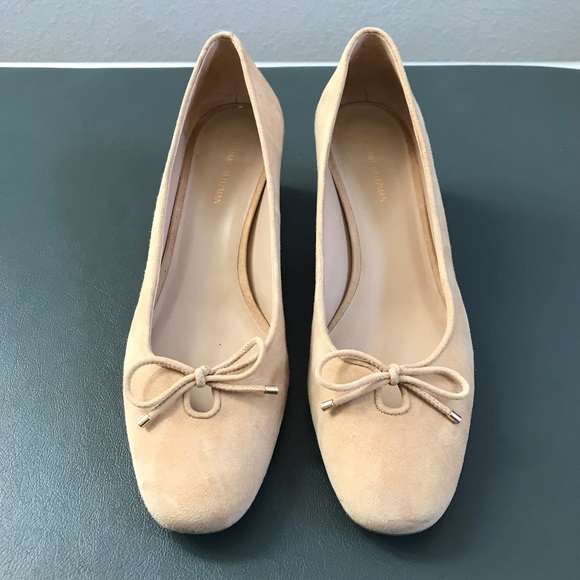 Stuart Weitzman suede heel shoes, size 10 - Picture 2 of 5